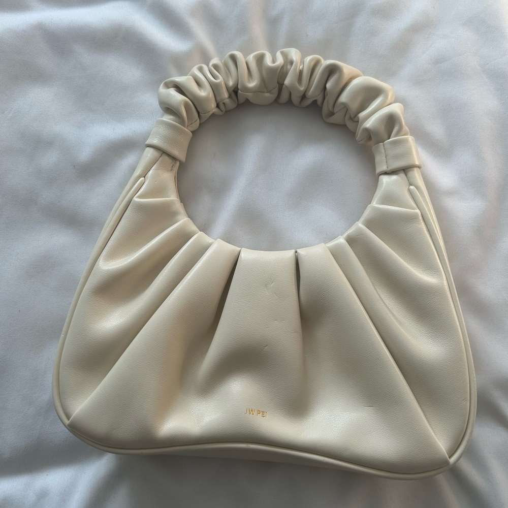 JW PEI Ivory Gathered Shoulder Bag